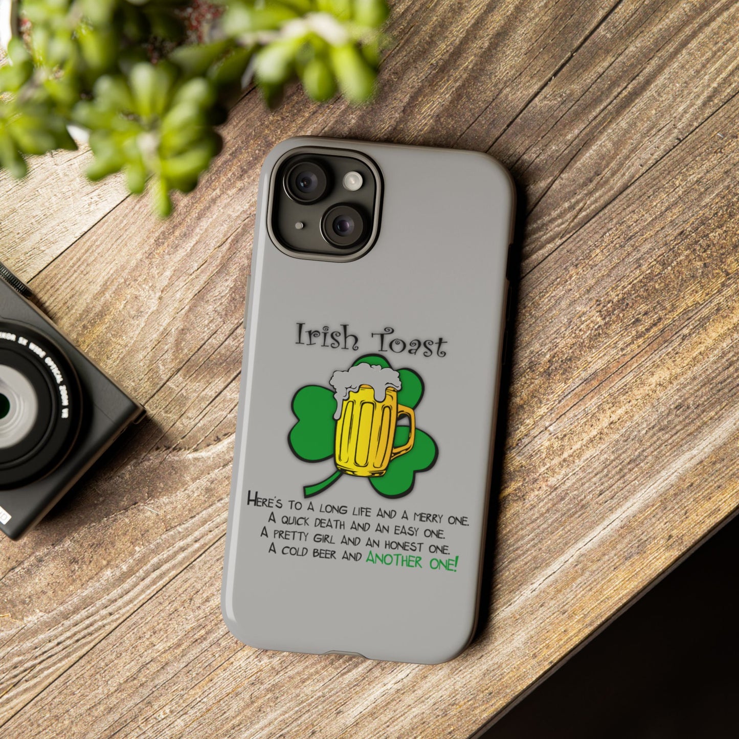 Irish Toast Beer Mug Phone Case - Tough, Fun, St. Patrick's Day Gift