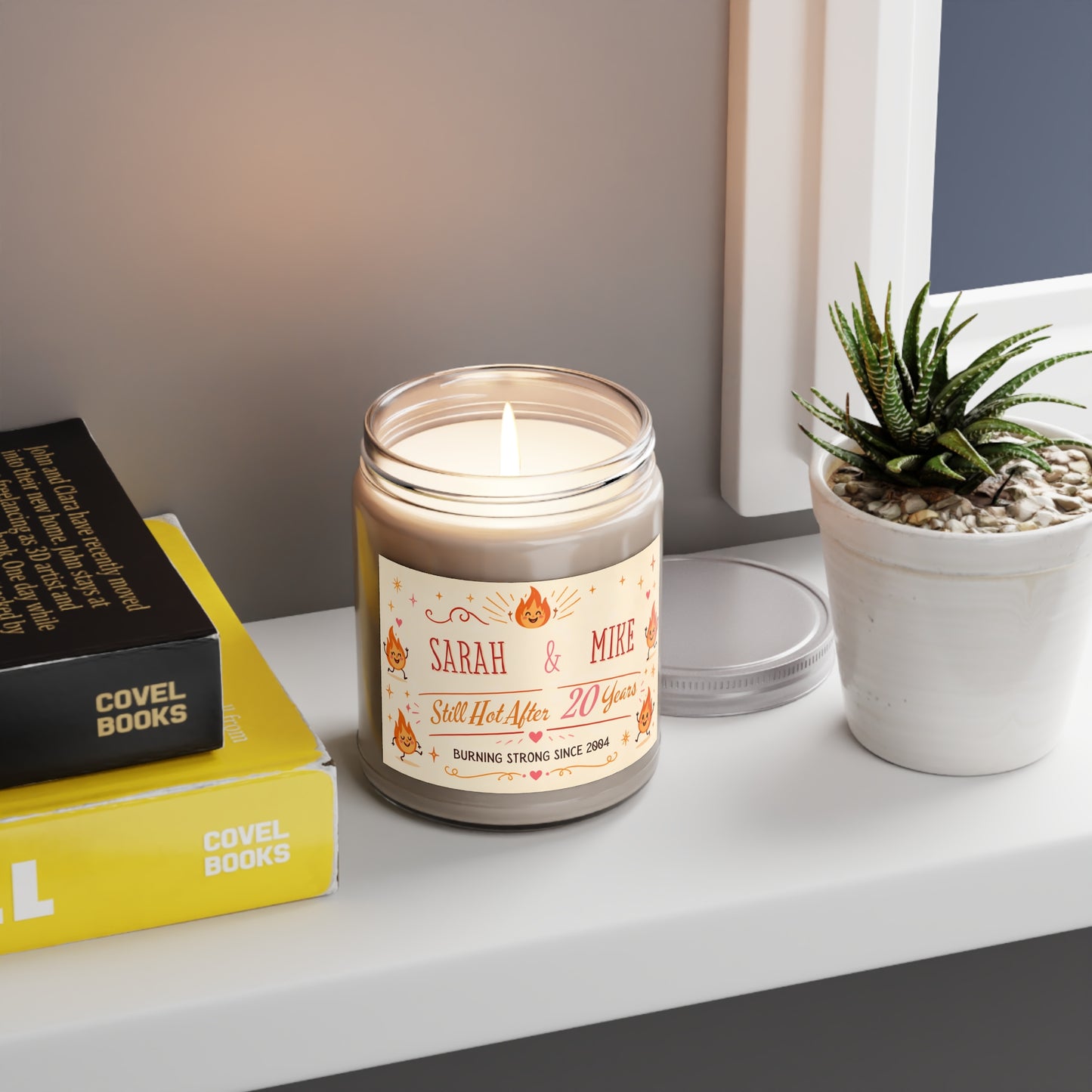 Personalized Anniversary Scented Candle – “Still Hot After [X] Years” Custom Couples Gift