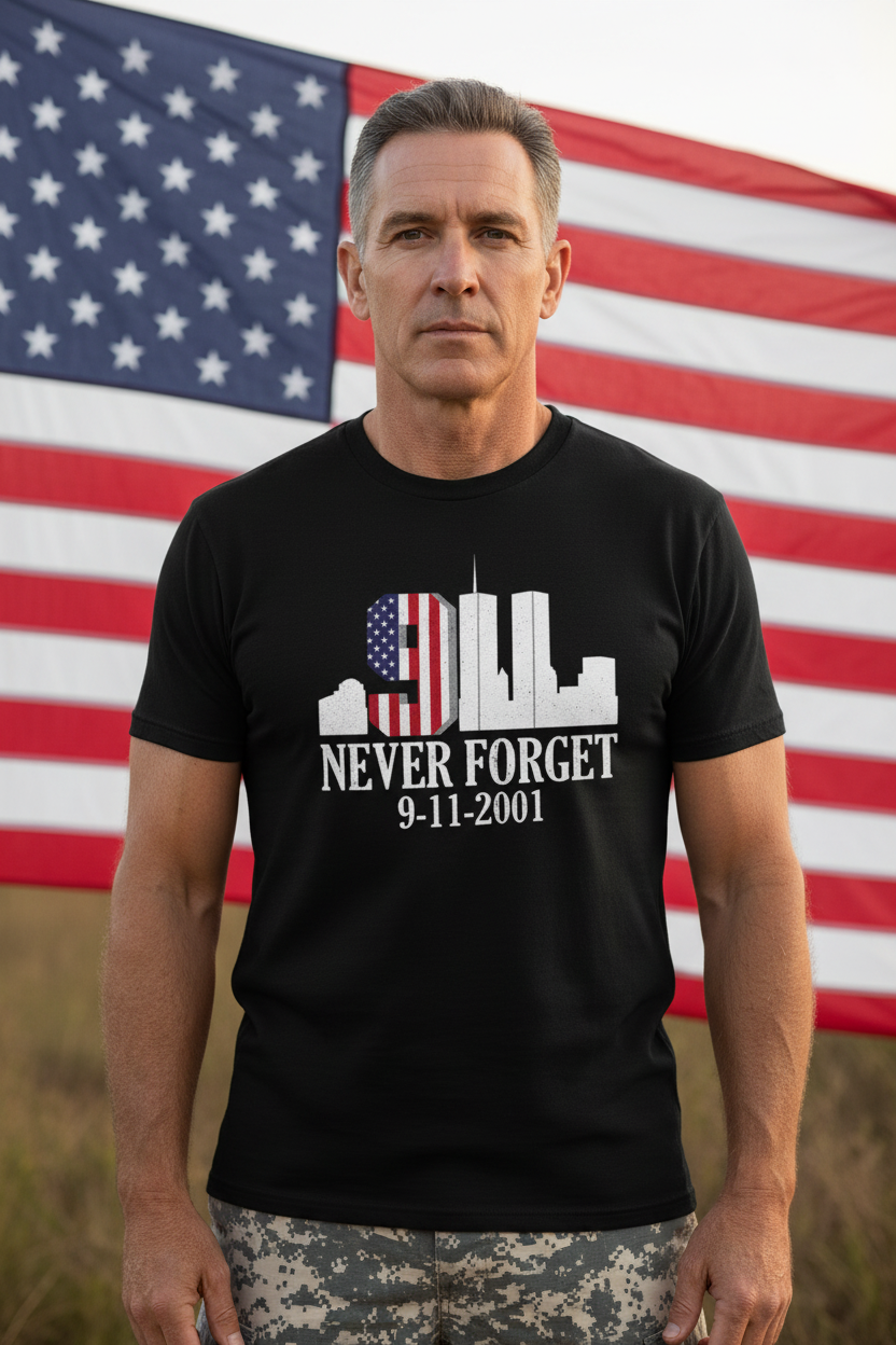 911 Never Forget Unisex Heavy Cotton Tee, Commemorative T-Shirt, September 11th Remembrance, Memorial Day Apparel, Patriot's Day Tee, [...]