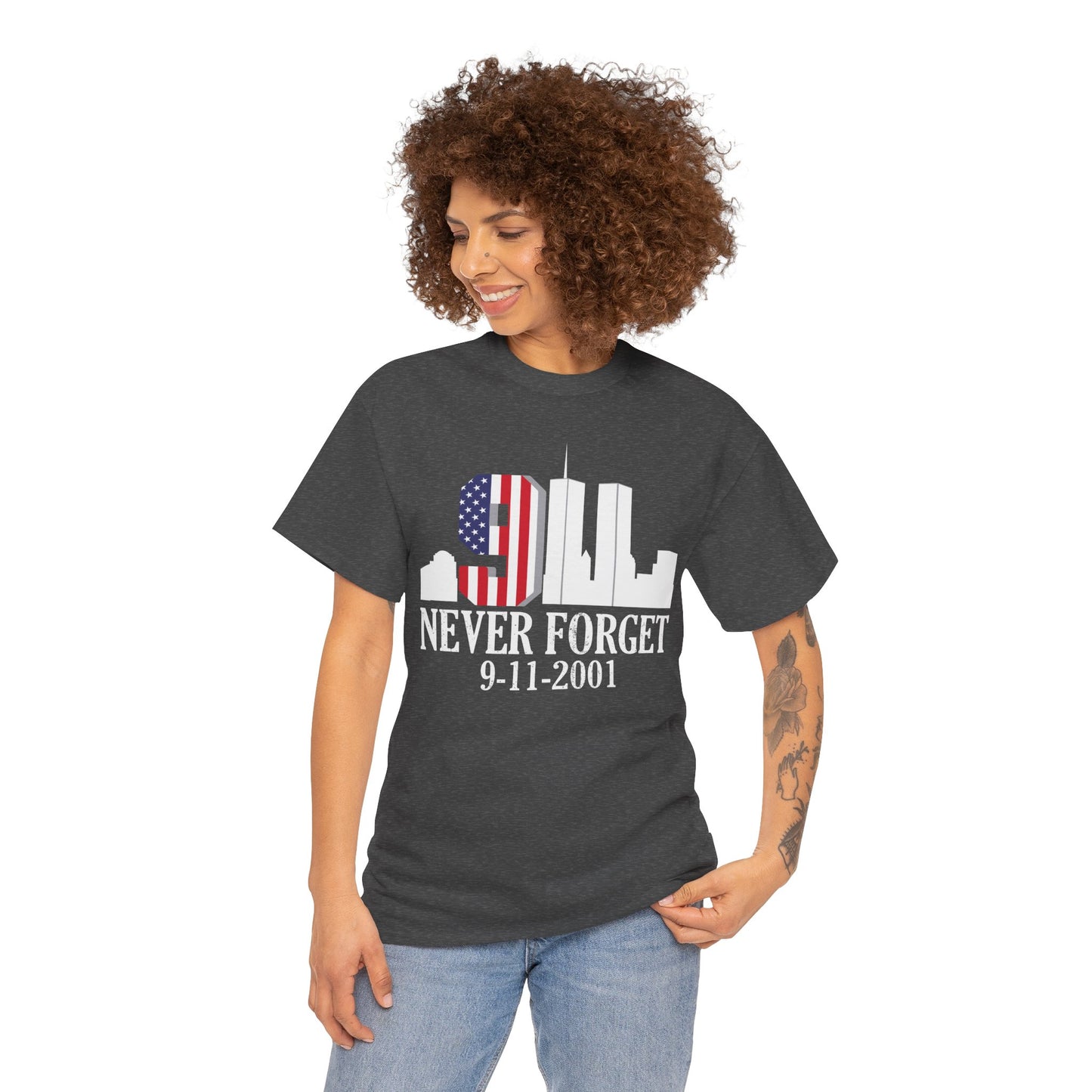 911 Never Forget Unisex Heavy Cotton Tee, Commemorative T-Shirt, September 11th Remembrance, Memorial Day Apparel, Patriot's Day Tee, [...]