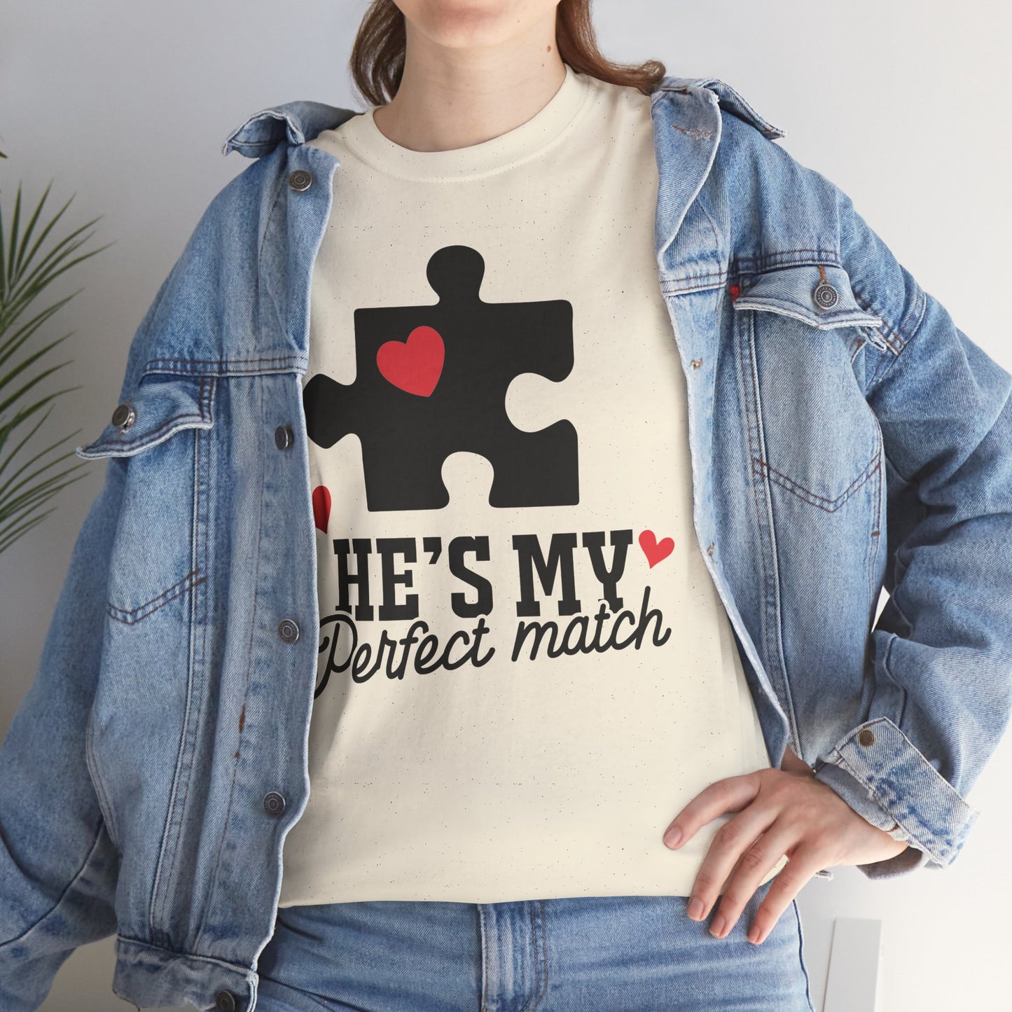 He's My Perfect Match Matching Valentines Day Shirt