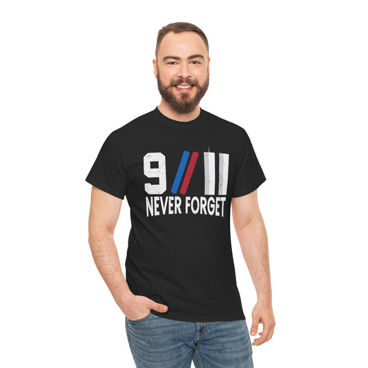 9/11 Never Forget Unisex Tee, Commemorative T-Shirt, Patriotic Apparel, Remembrance Day Shirt, Memorial Gift