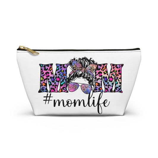 Colorful Leopard Print Accessory Pouch for Moms | #momlife & Mama Designs