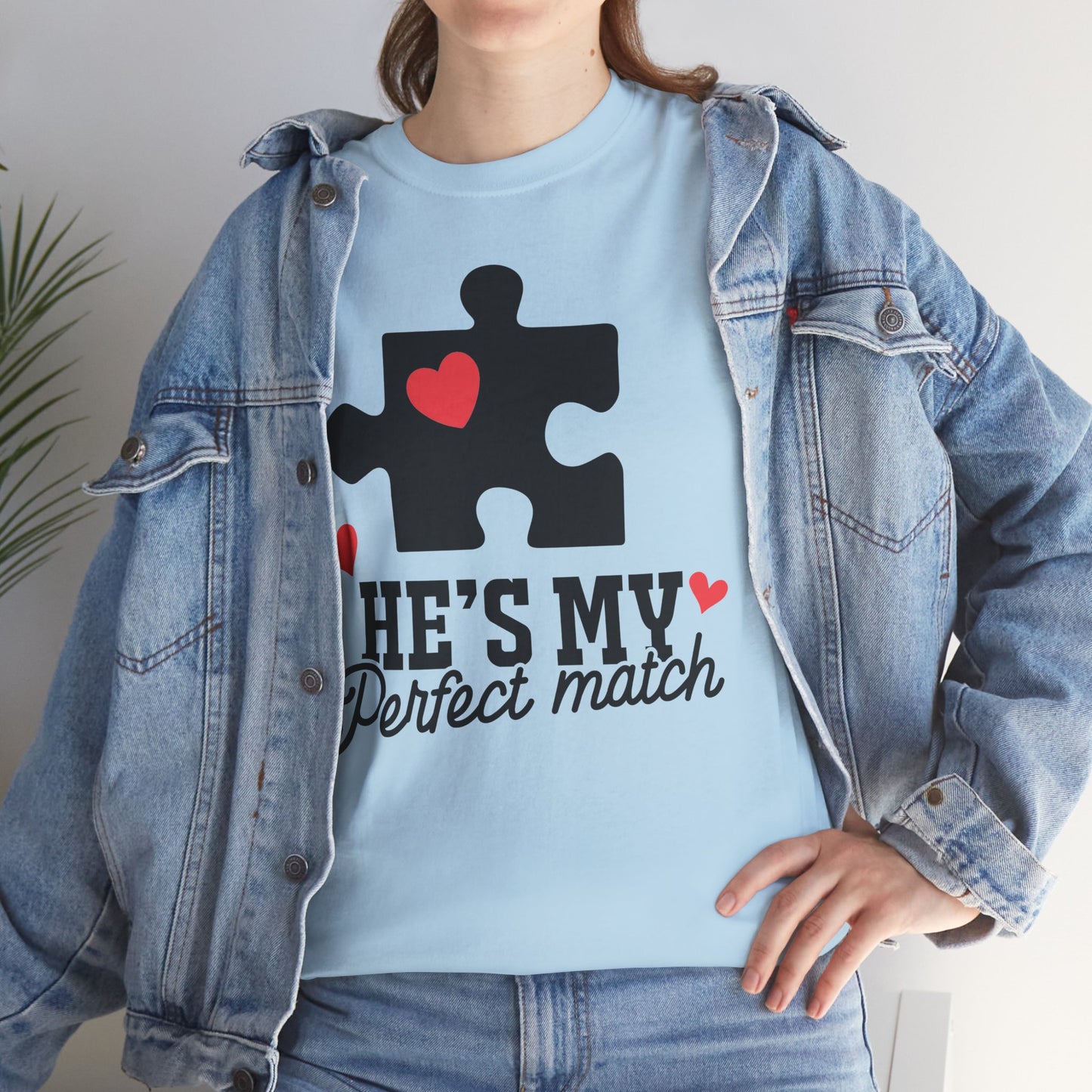He's My Perfect Match Matching Valentines Day Shirt