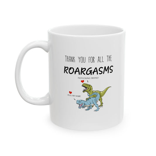 Roaring with Love Funny Valentines Day 11oz Ceramic Mug