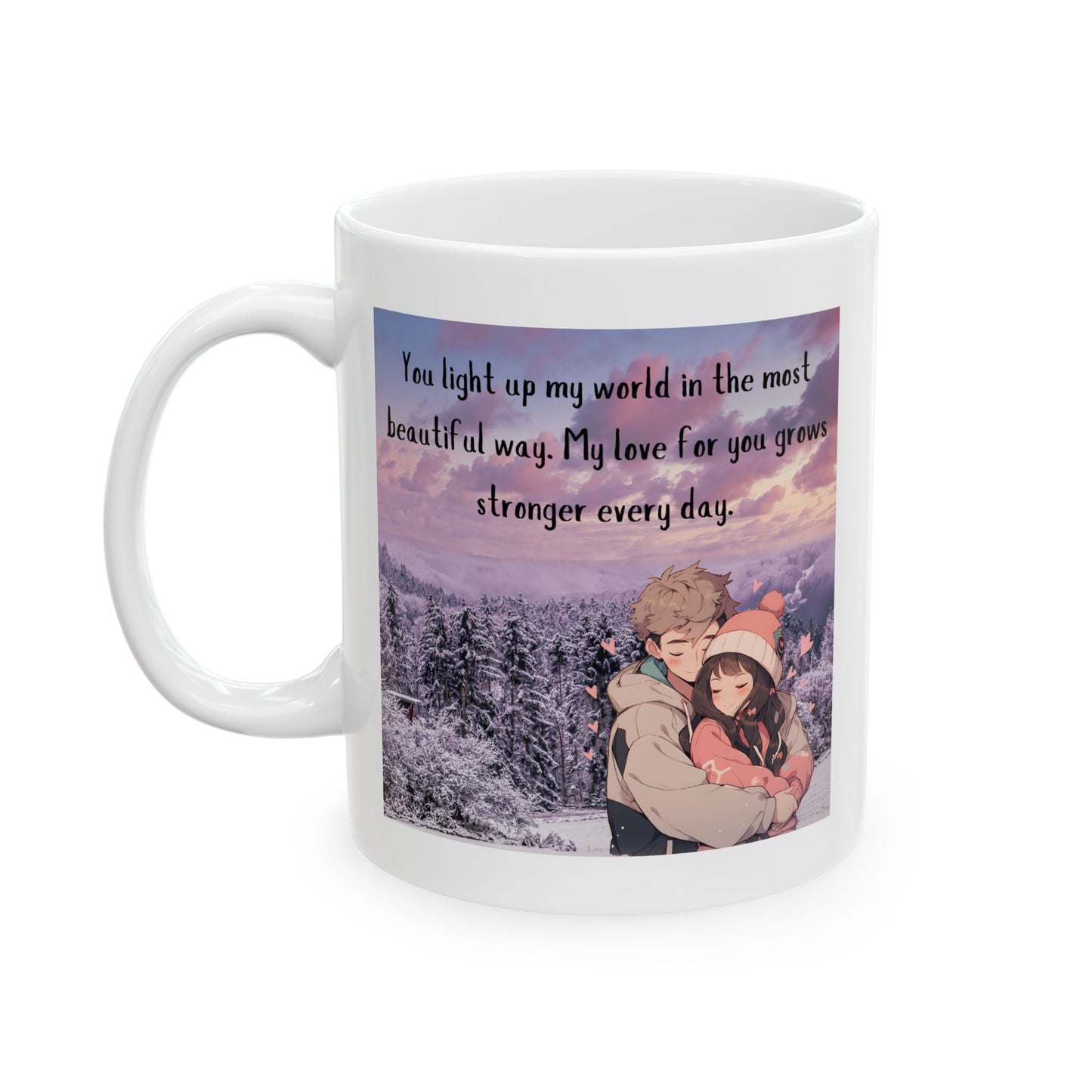 You Light Up My World - Cozy Winter Love Mug (11oz)