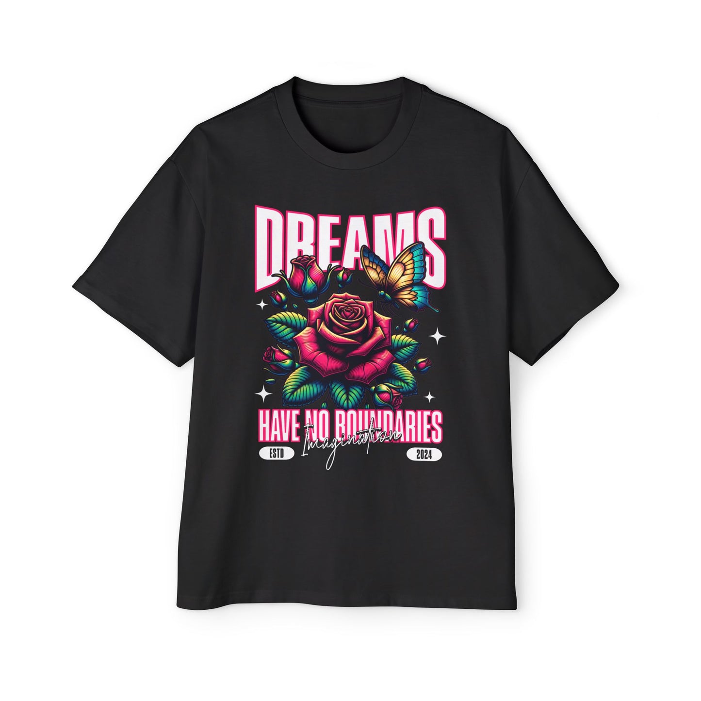 Boundless Dreams: Imagination Takes Flight Men's Heavy Oversized Tee