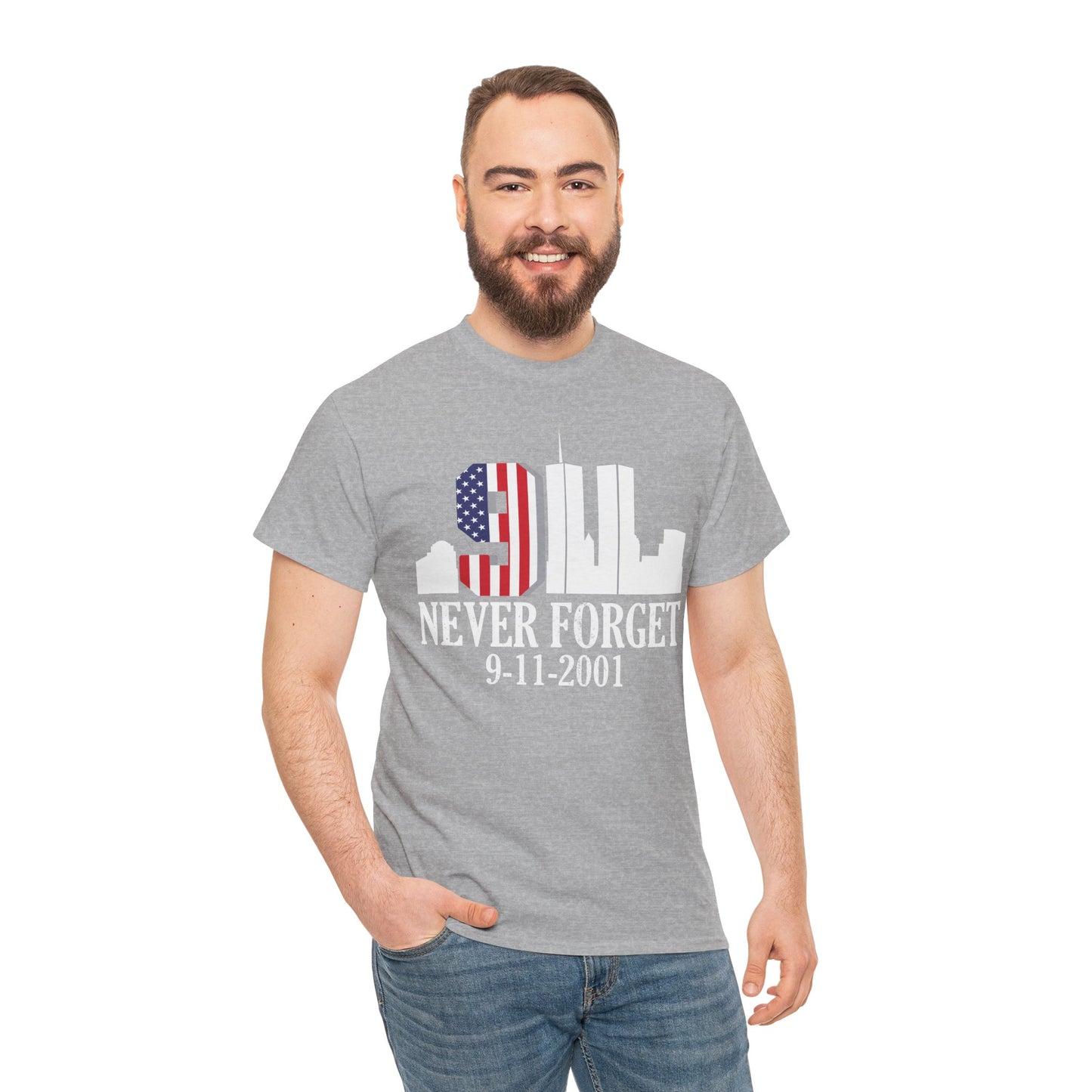 911 Never Forget Unisex Heavy Cotton Tee, Commemorative T-Shirt, September 11th Remembrance, Memorial Day Apparel, Patriot's Day Tee, [...]