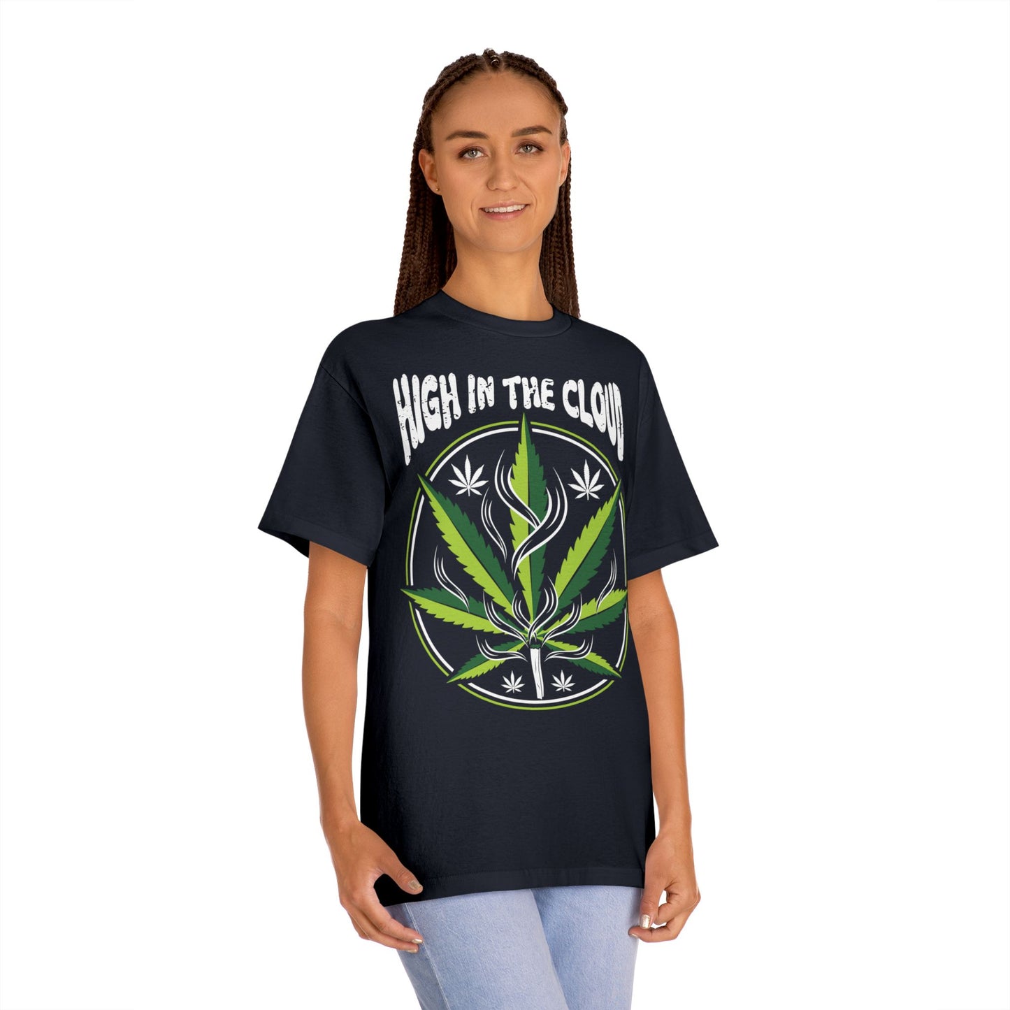 High in the Cloud Unisex Classic Tee - Cannabis Inspired Graphic T-Shirt