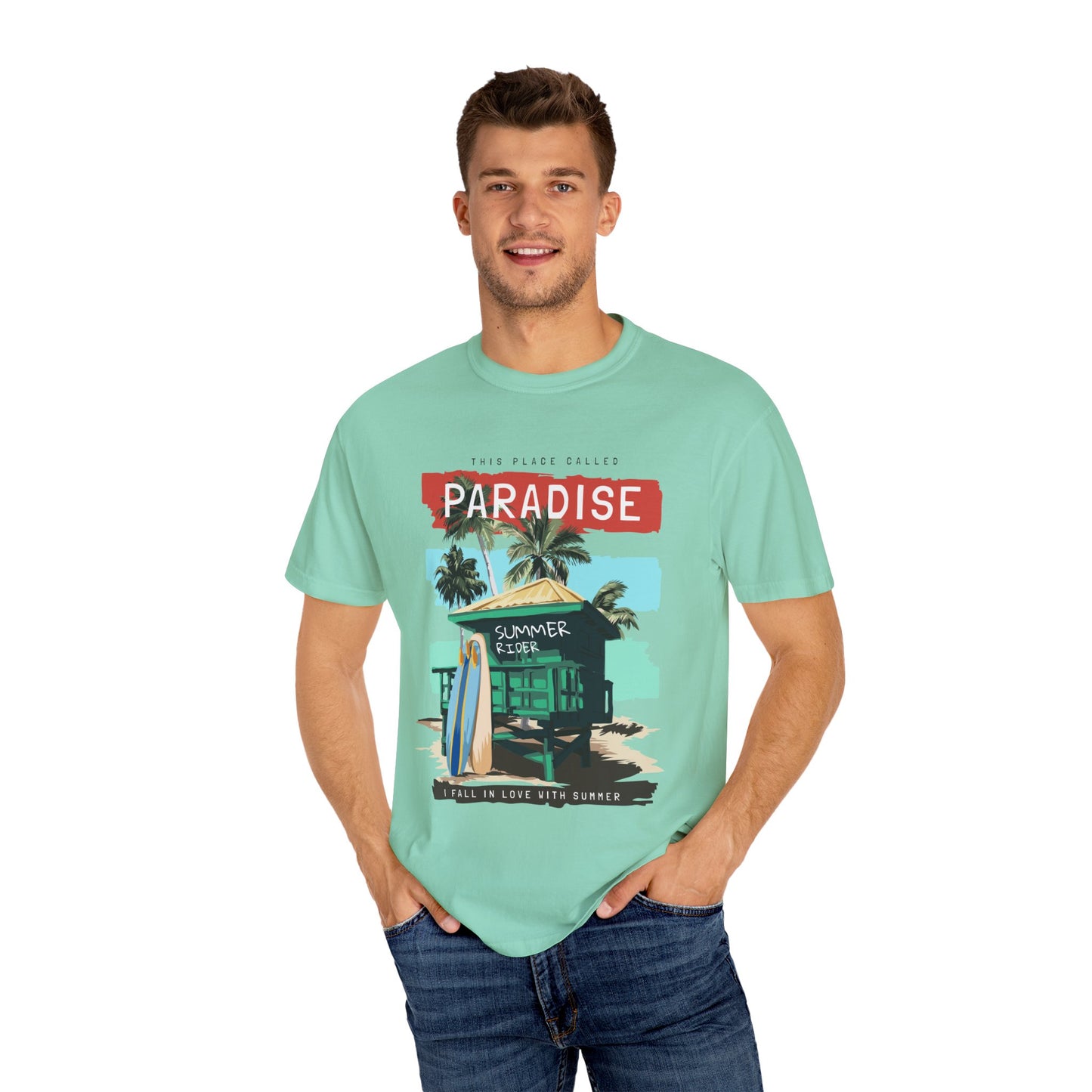 This Place Called Paradise Summer Shirt, Relaxed Beach Vibe, Perfect for Summer Events, Gift for Beach Lovers, Casual Wear, Vacation Apparel