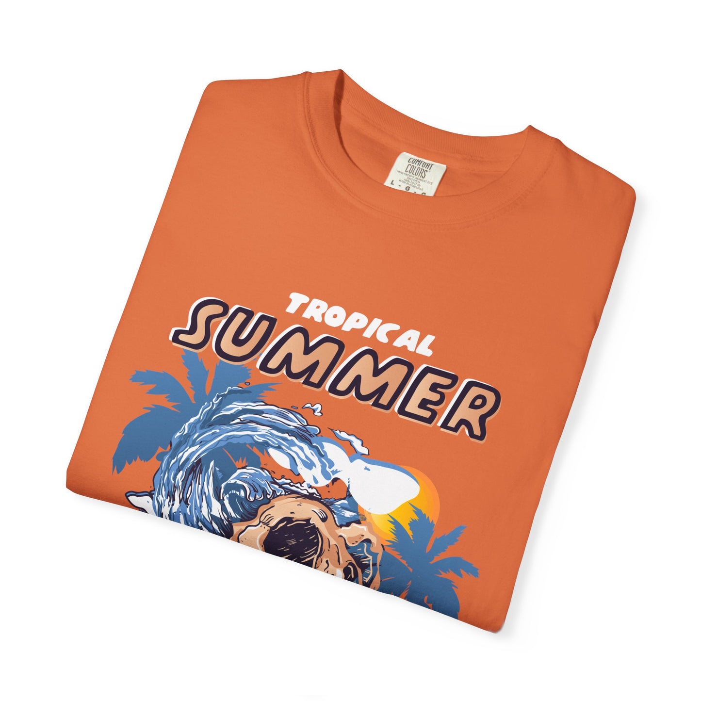 Tropical Summer T-Shirt, Unisex Beach Tee, Skull Graphic Shirt, Vacation Apparel, Summer Celebration Wear, Let’s Get Weird