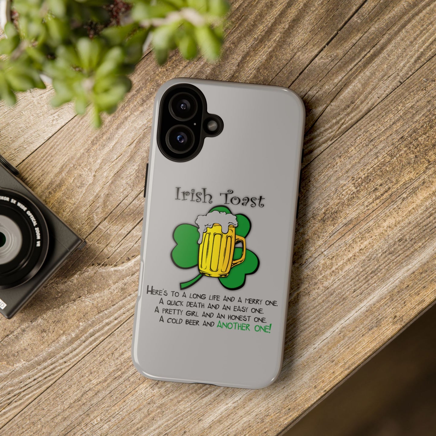 Irish Toast Beer Mug Phone Case - Tough, Fun, St. Patrick's Day Gift