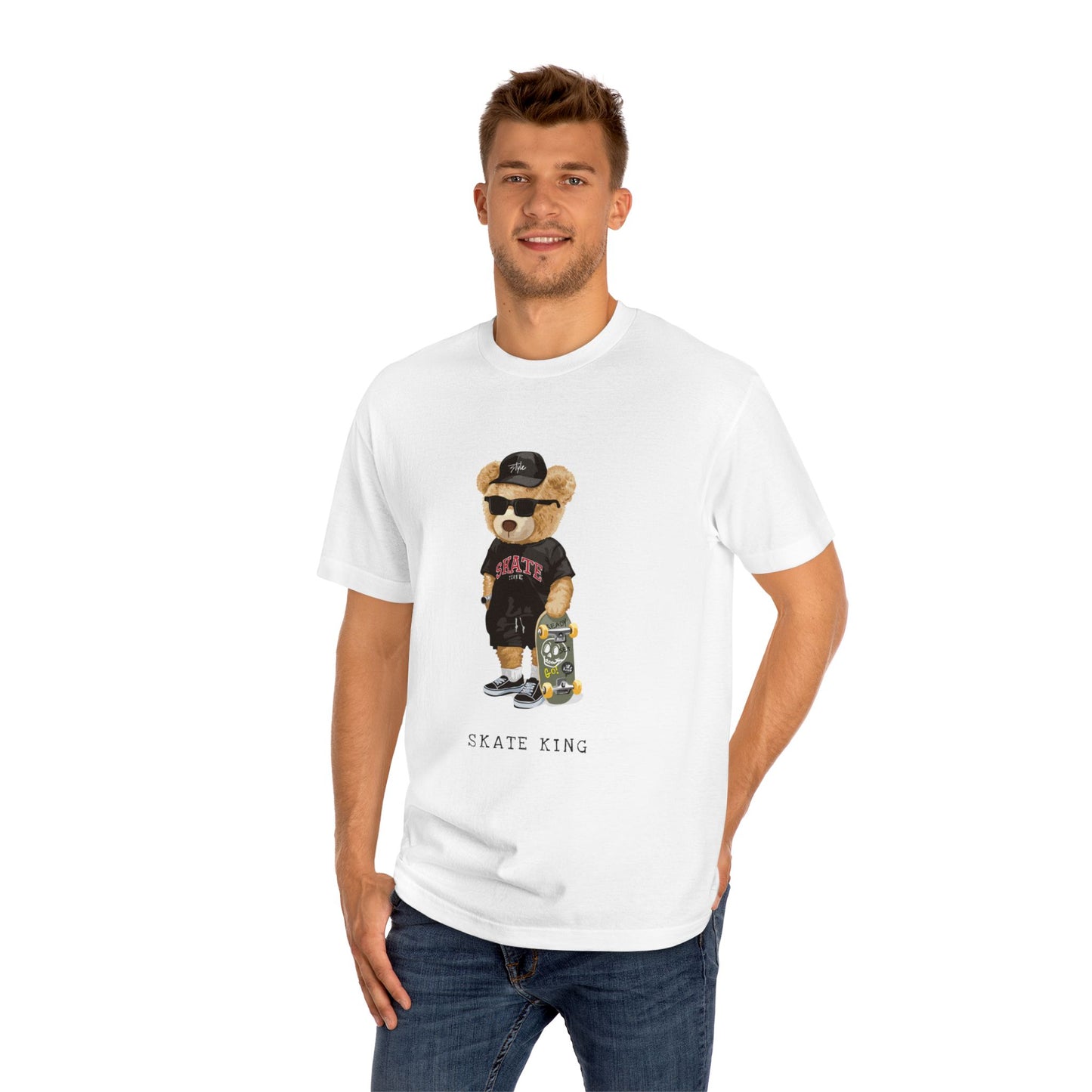 Skate King Teddy Bear Graphic Unisex Classic Tee