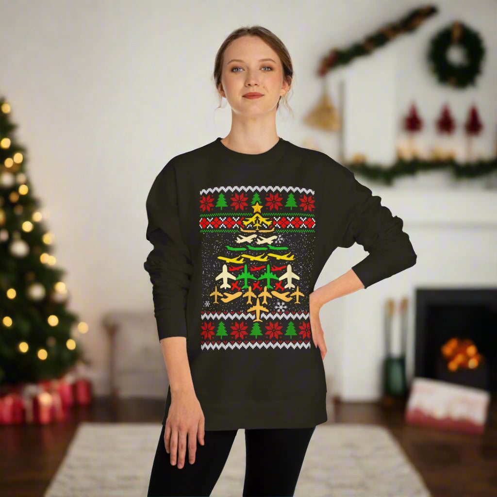 Aviation Christmas Tree Sweatshirt