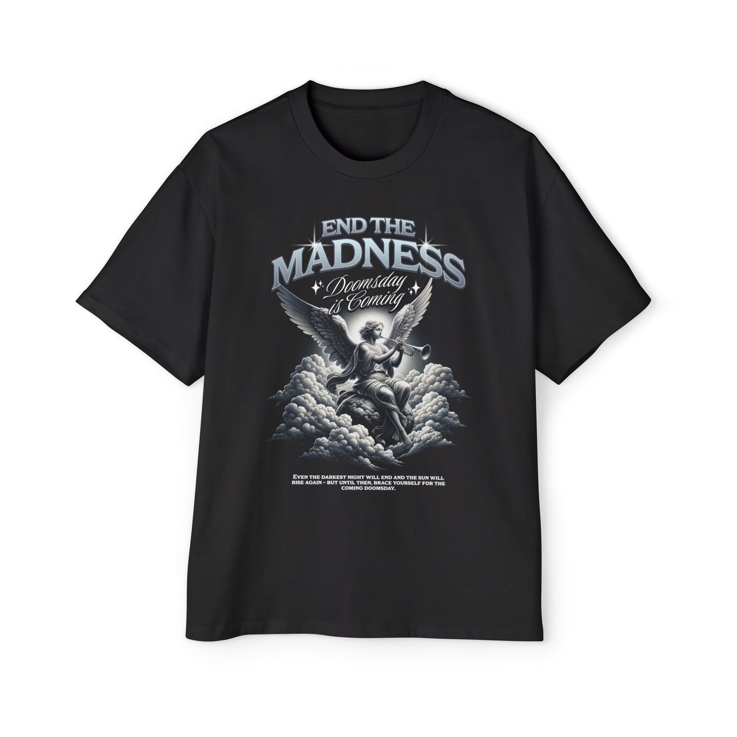 End the Madness Graphic Men's Heavy Oversized Tee