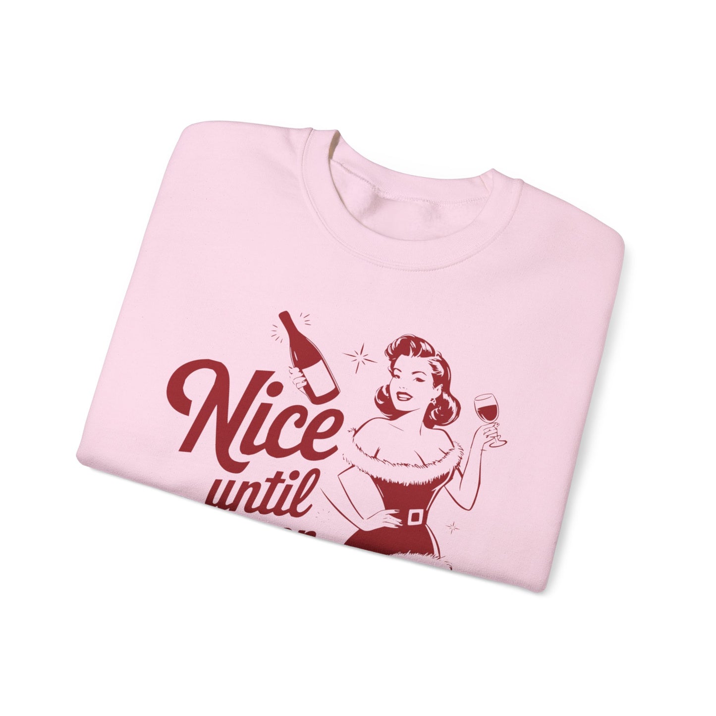 Nice Until Proven Naughty Unisex Heavy Blend™ Crewneck Sweatshirt