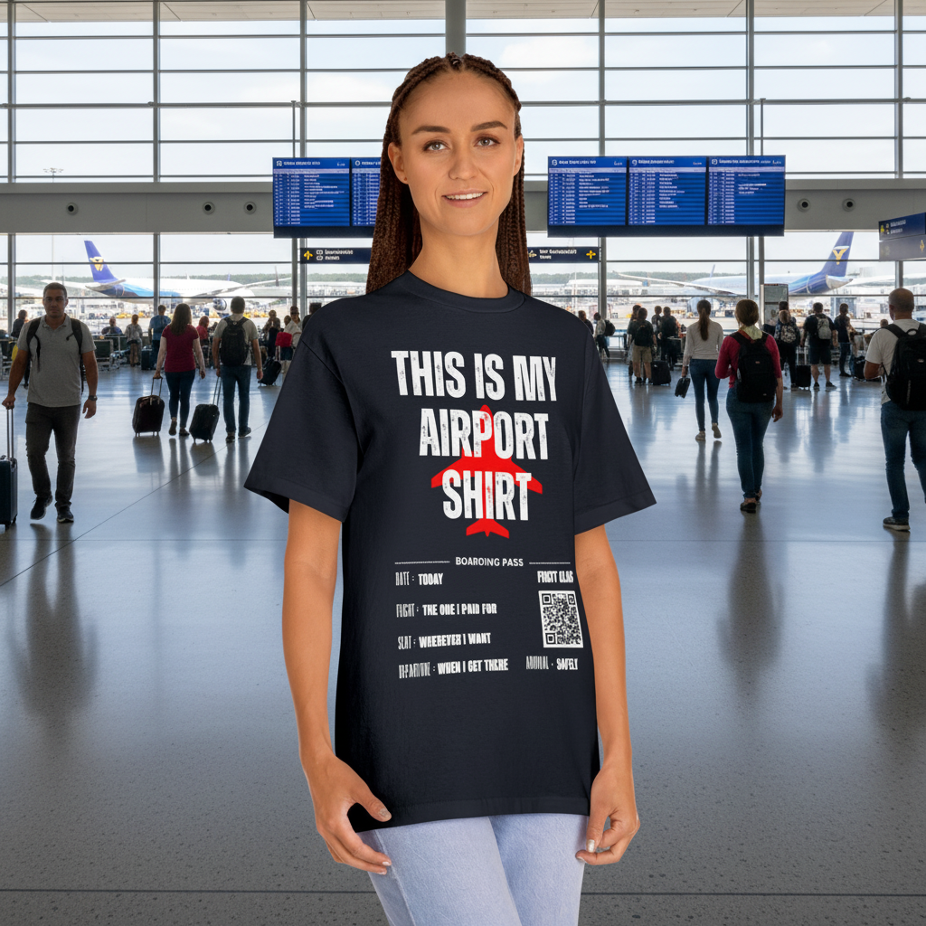 This Is My Airport Shirt Unisex Classic Tee Black