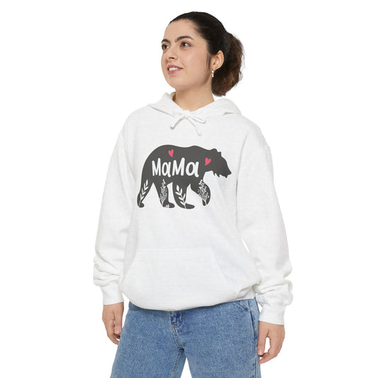 Mama Bear Hoodie - Cozy & Stylish Unisex Garment-Dyed Sweatshirt for Mother's Day or Casual Wear
