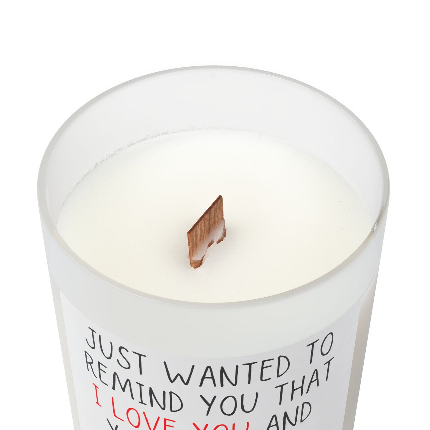 Just A Little Reminder Frosted Glass Candle, 11oz