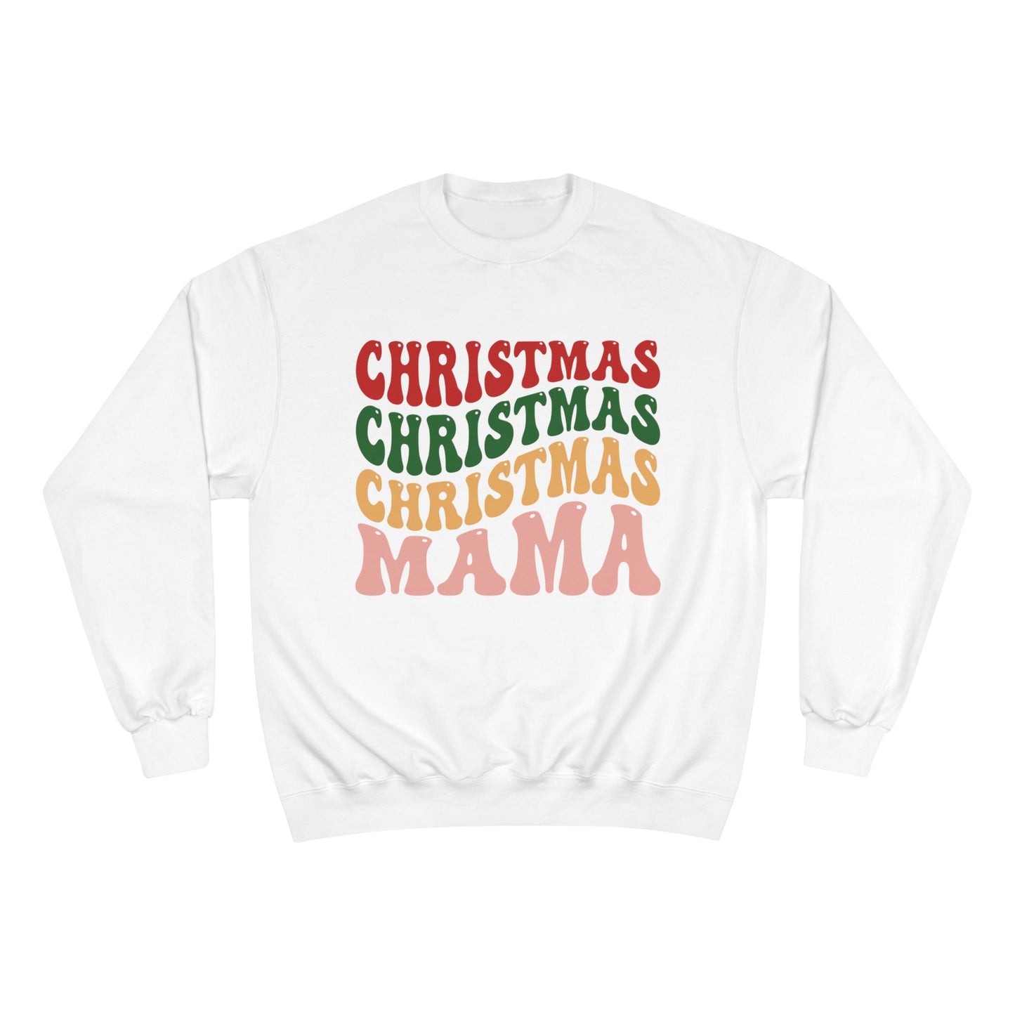 Retro Christmas Mama Champion Sweatshirt