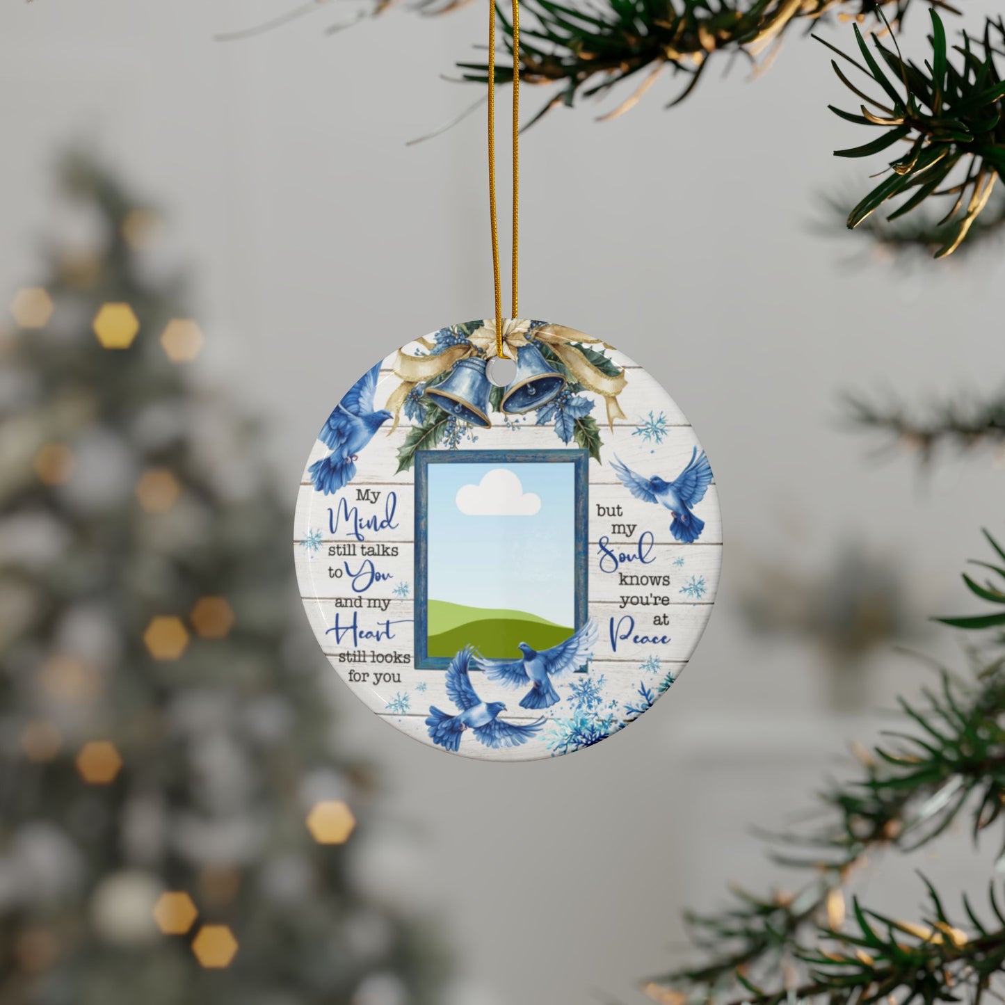 Mind, Heart and Soul Memorial Ornament