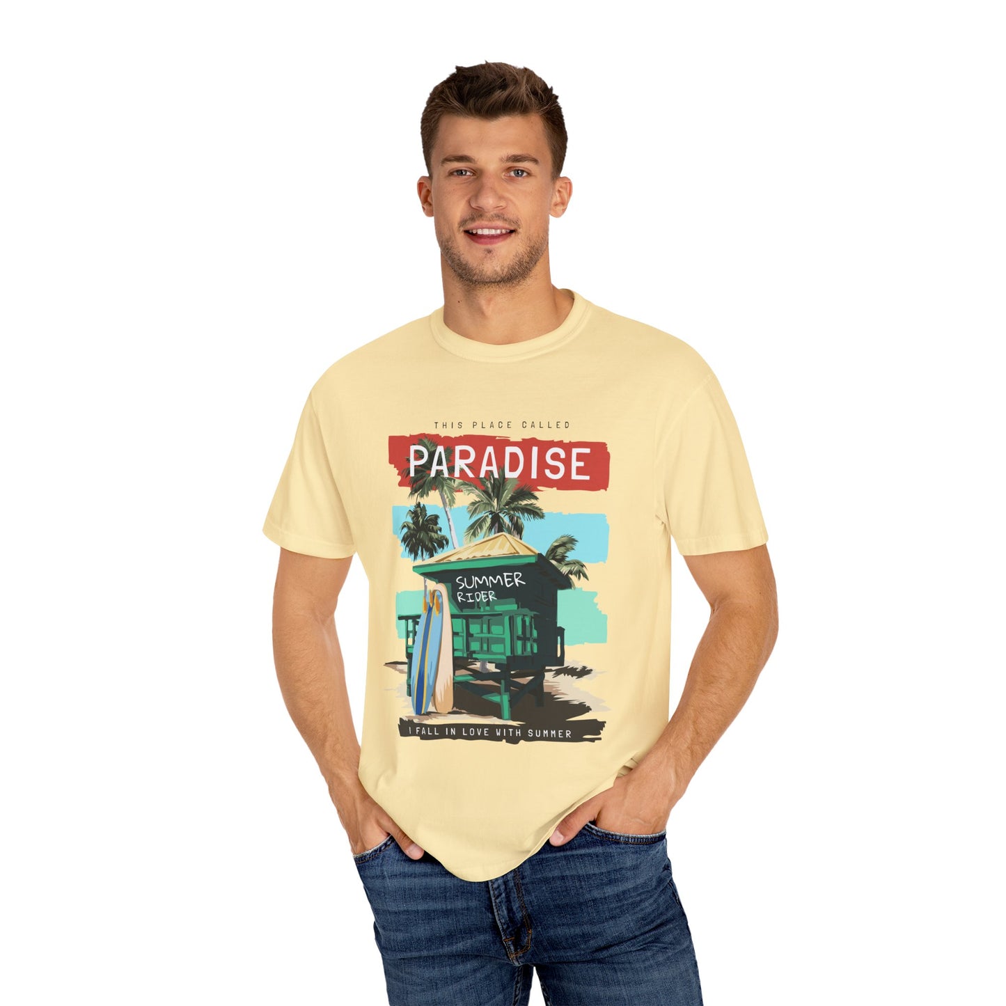 This Place Called Paradise Summer Shirt, Relaxed Beach Vibe, Perfect for Summer Events, Gift for Beach Lovers, Casual Wear, Vacation Apparel