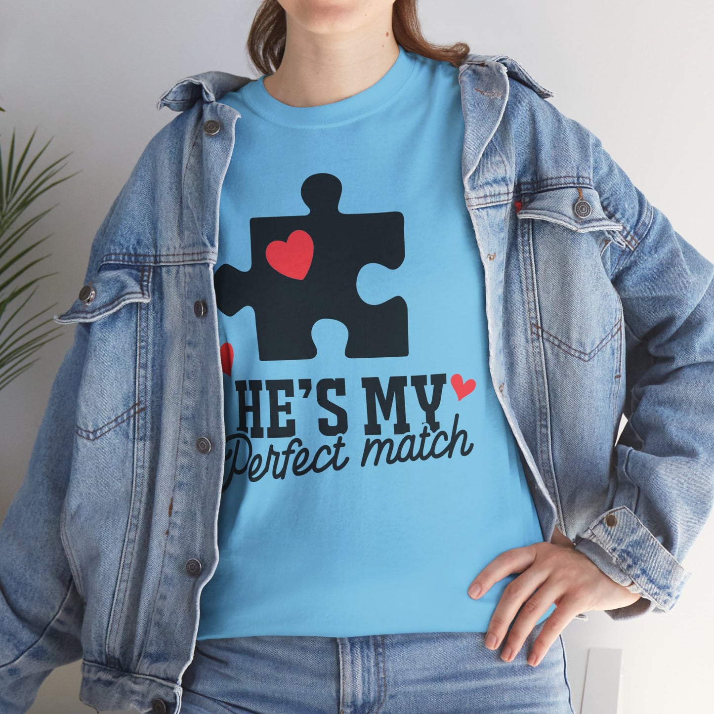He's My Perfect Match Matching Valentines Day Shirt