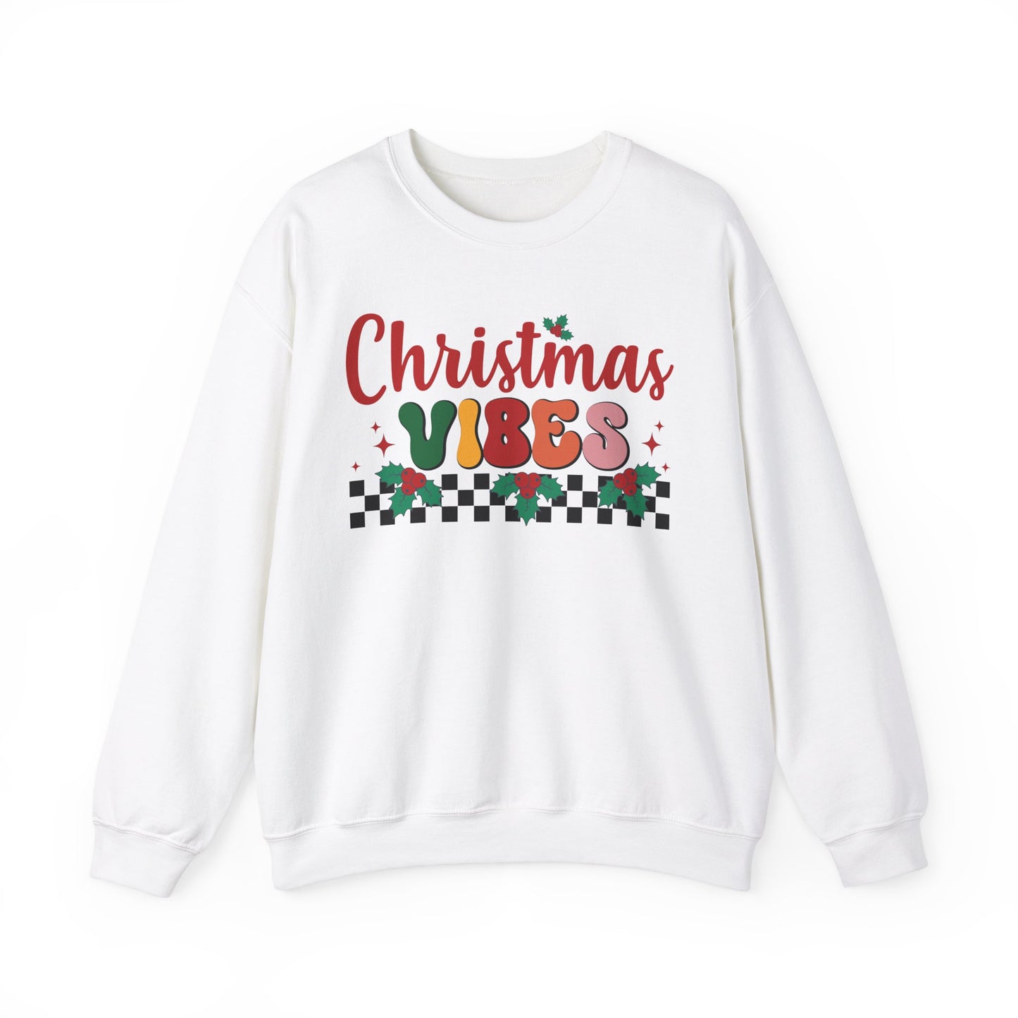Christmas Vibes Holiday Crewneck Sweatshirt