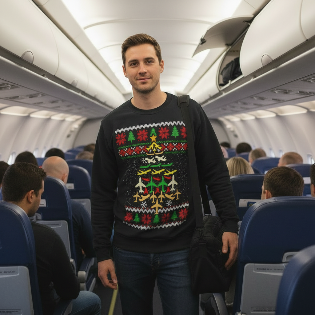 Aviation Christmas Tree Sweatshirt