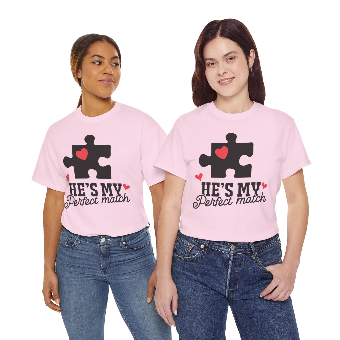 He's My Perfect Match Matching Valentines Day Shirt