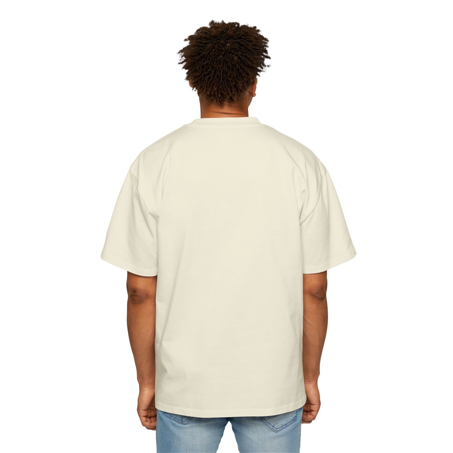 Men's Oversized Tee with 'Be Your Self' Design Light Edition - Trendy Streetwear, Casual Weekend Wear, Gift for Him, Self-Expression Style, Unisex Fashion