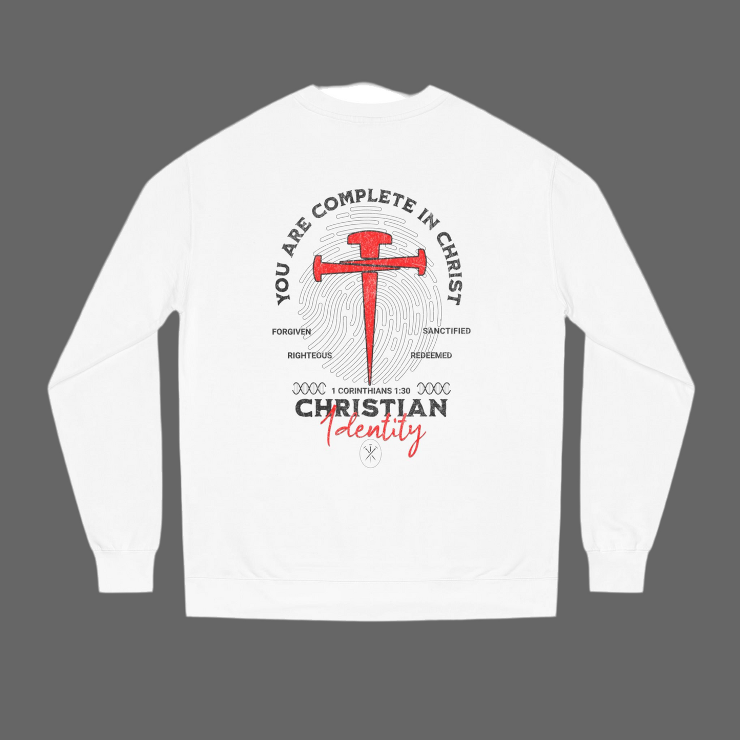Christian Identity Sweatshirt | Faith Apparel, Inspirational Gifts, Unisex Crew Neck, Religious Sweatshirt, Christian Clothing