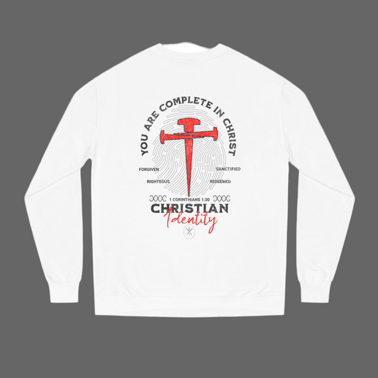 Christian Identity Sweatshirt | Faith Apparel, Inspirational Gifts, Unisex Crew Neck, Religious Sweatshirt, Christian Clothing