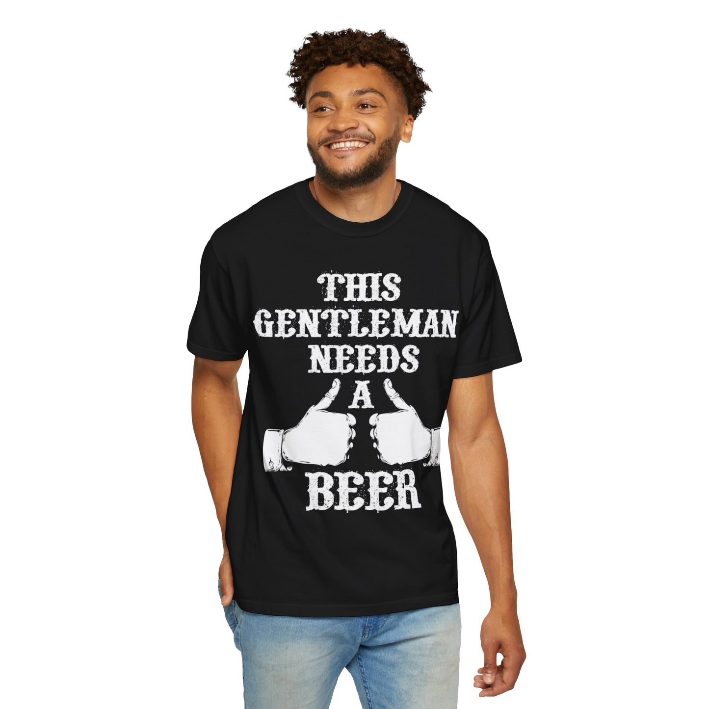 Refined Thirst - 'This Gentleman Needs a Beer' T-shirt