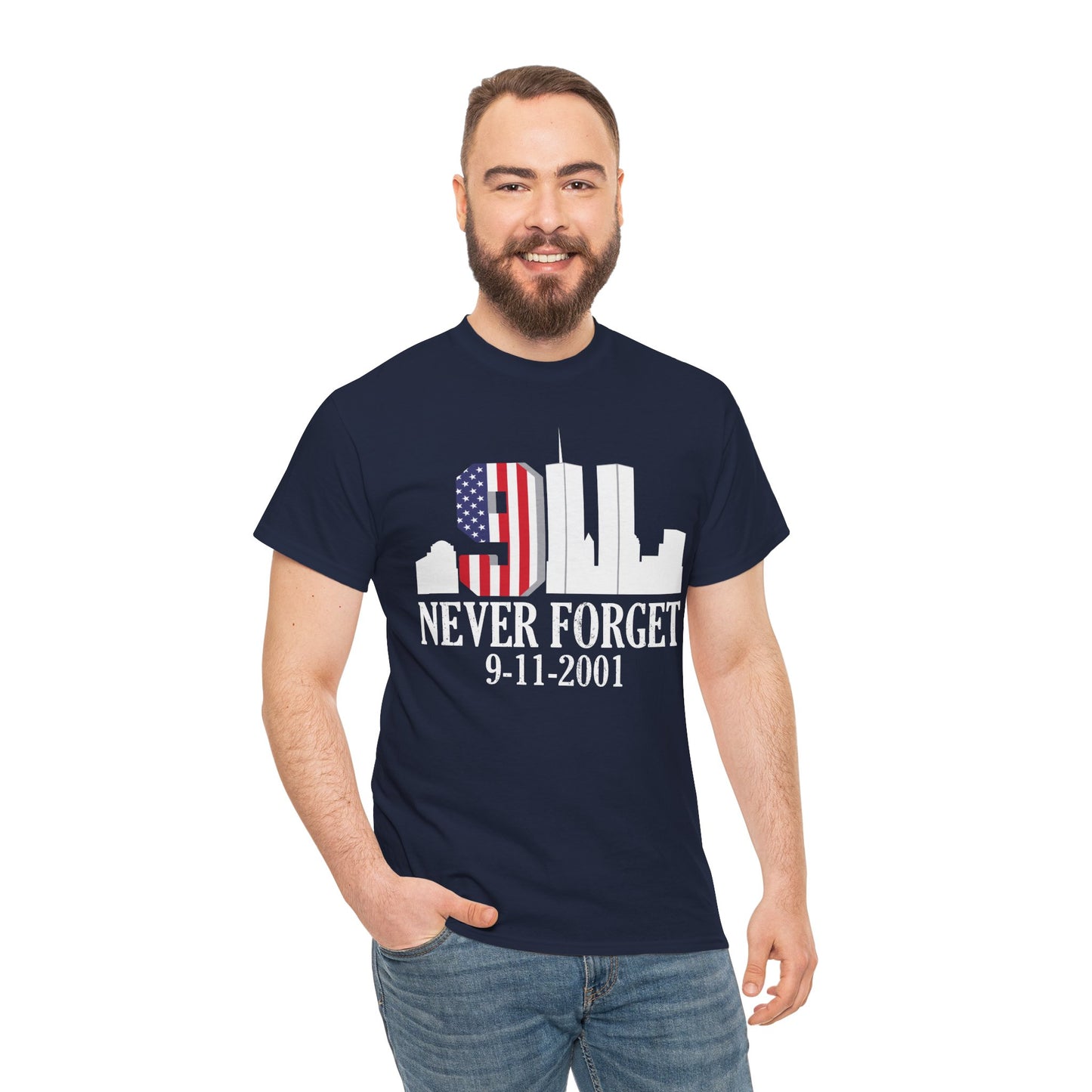 911 Never Forget Unisex Heavy Cotton Tee, Commemorative T-Shirt, September 11th Remembrance, Memorial Day Apparel, Patriot's Day Tee, [...]