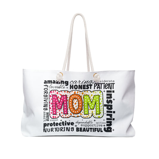 Inspirational Mom Weekender Bag - Perfect Gift for Mother's Day and Special Occasions