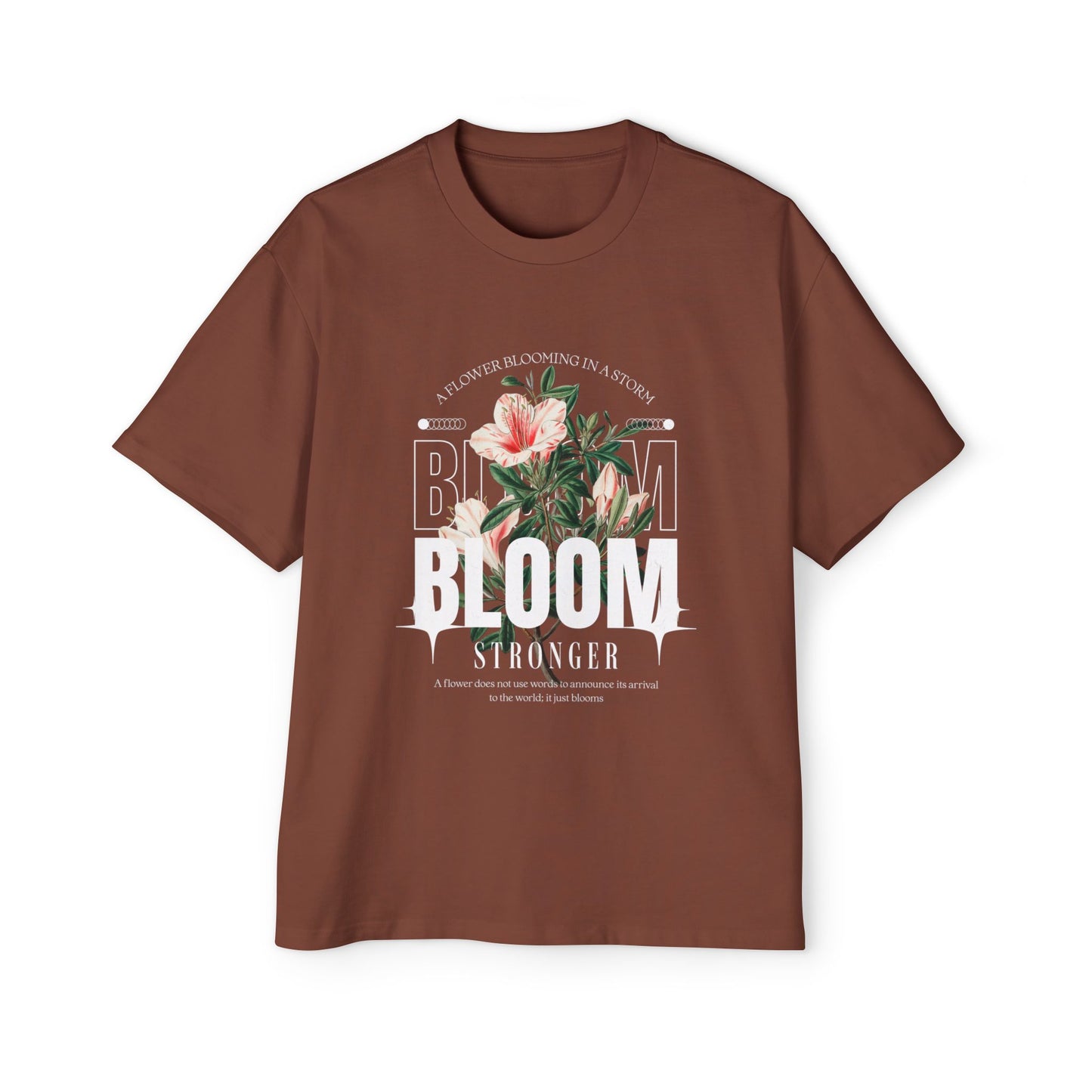 Floral Oversized Tee for Men, Relaxed Summer Shirt, Casual Streetwear, Gift for Him, Eco-Friendly Fashion
