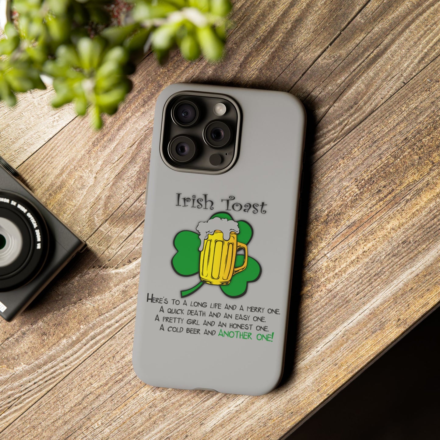 Irish Toast Beer Mug Phone Case - Tough, Fun, St. Patrick's Day Gift