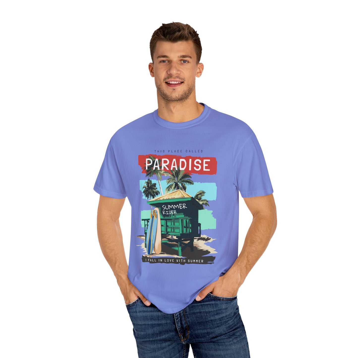 This Place Called Paradise Summer Shirt, Relaxed Beach Vibe, Perfect for Summer Events, Gift for Beach Lovers, Casual Wear, Vacation Apparel