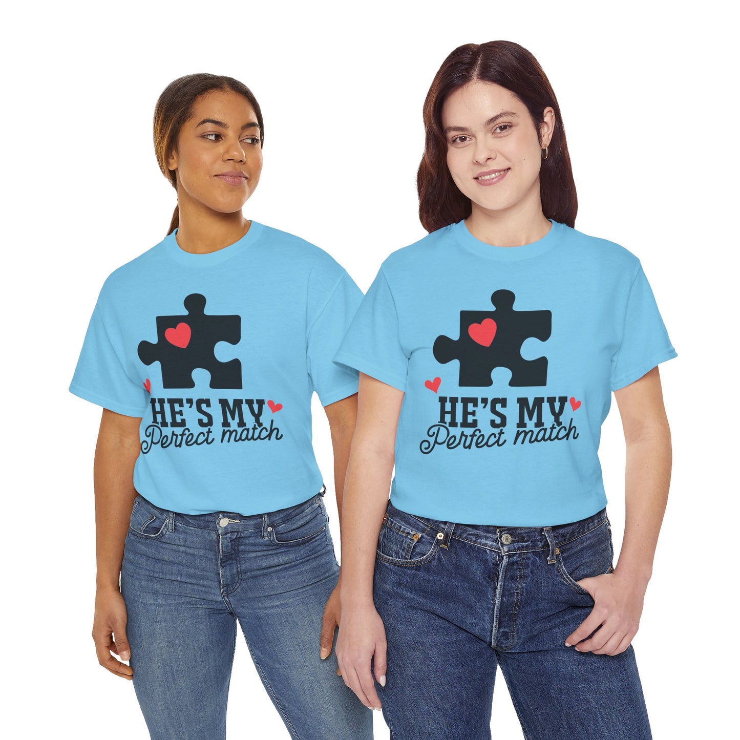 He's My Perfect Match Matching Valentines Day Shirt