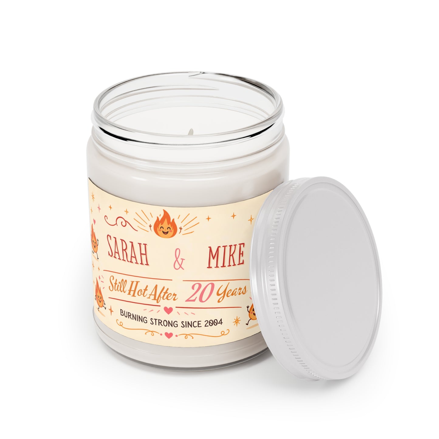 Personalized Anniversary Scented Candle – “Still Hot After [X] Years” Custom Couples Gift