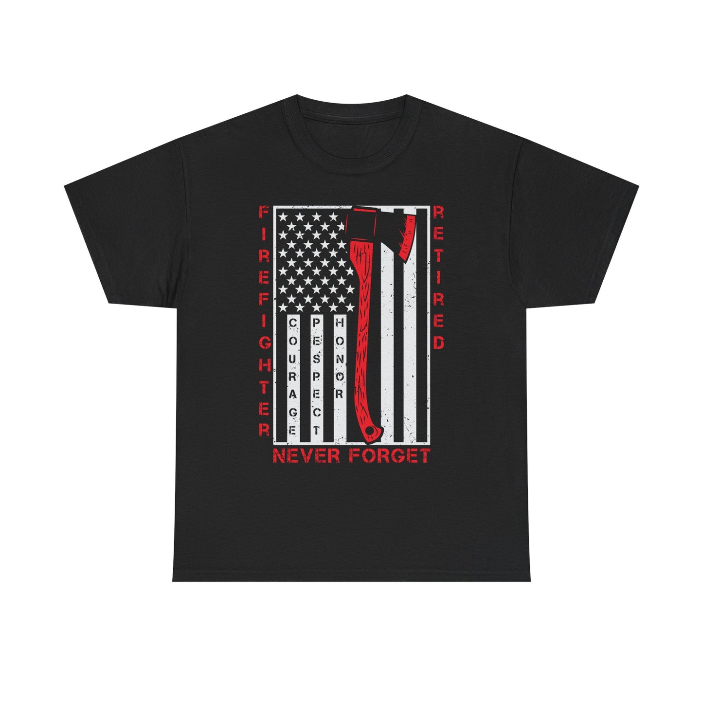 Retired Firefighter Tee | Tribute Shirt, Firefighter Gift, Fireman T-Shirt, Hero Apparel, 4th of July Shirt