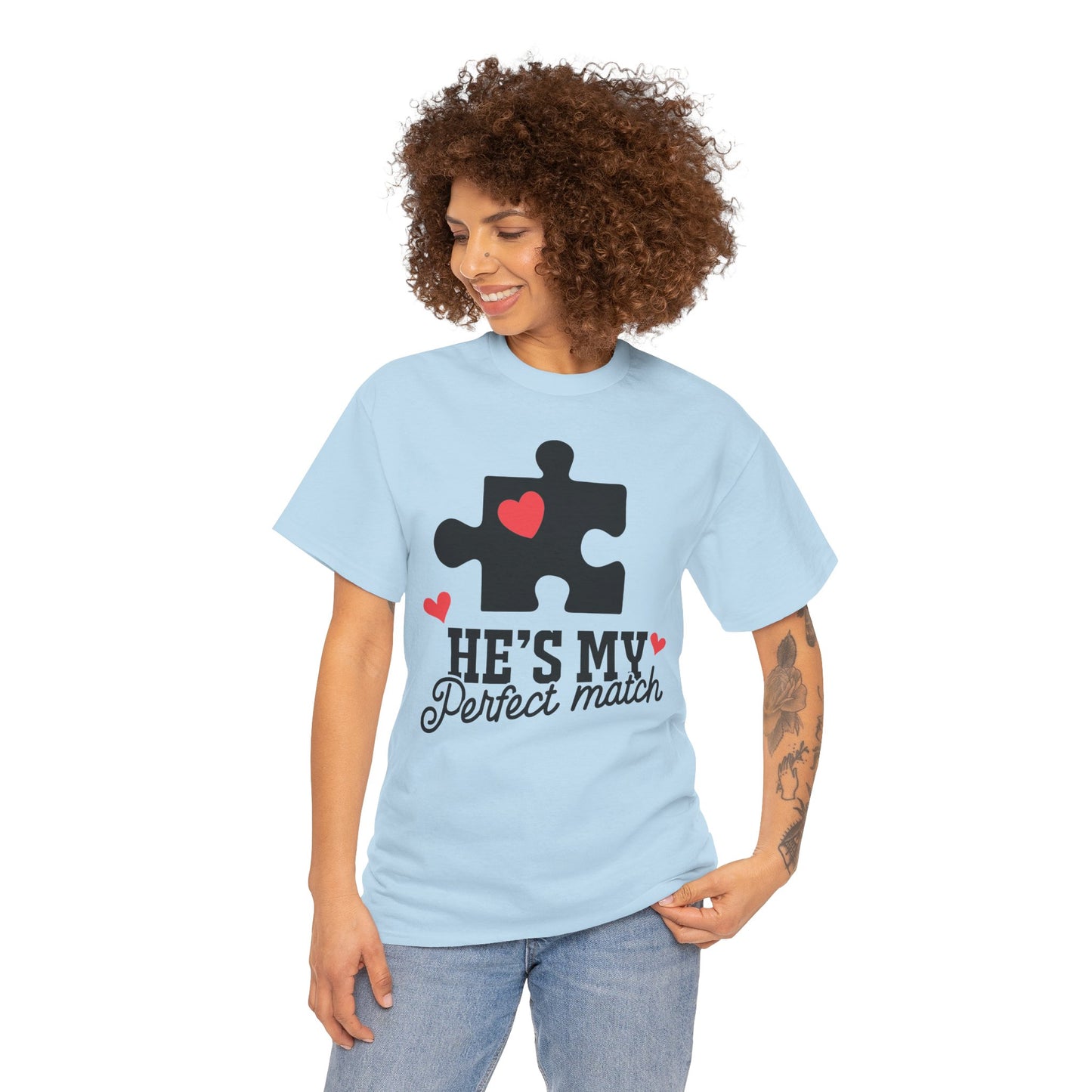He's My Perfect Match Matching Valentines Day Shirt