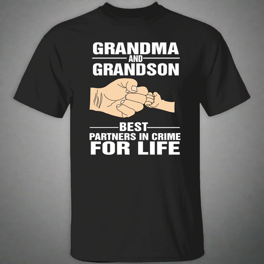 Grandma & Grandson Best Partners In Crime For Life T-Shirt