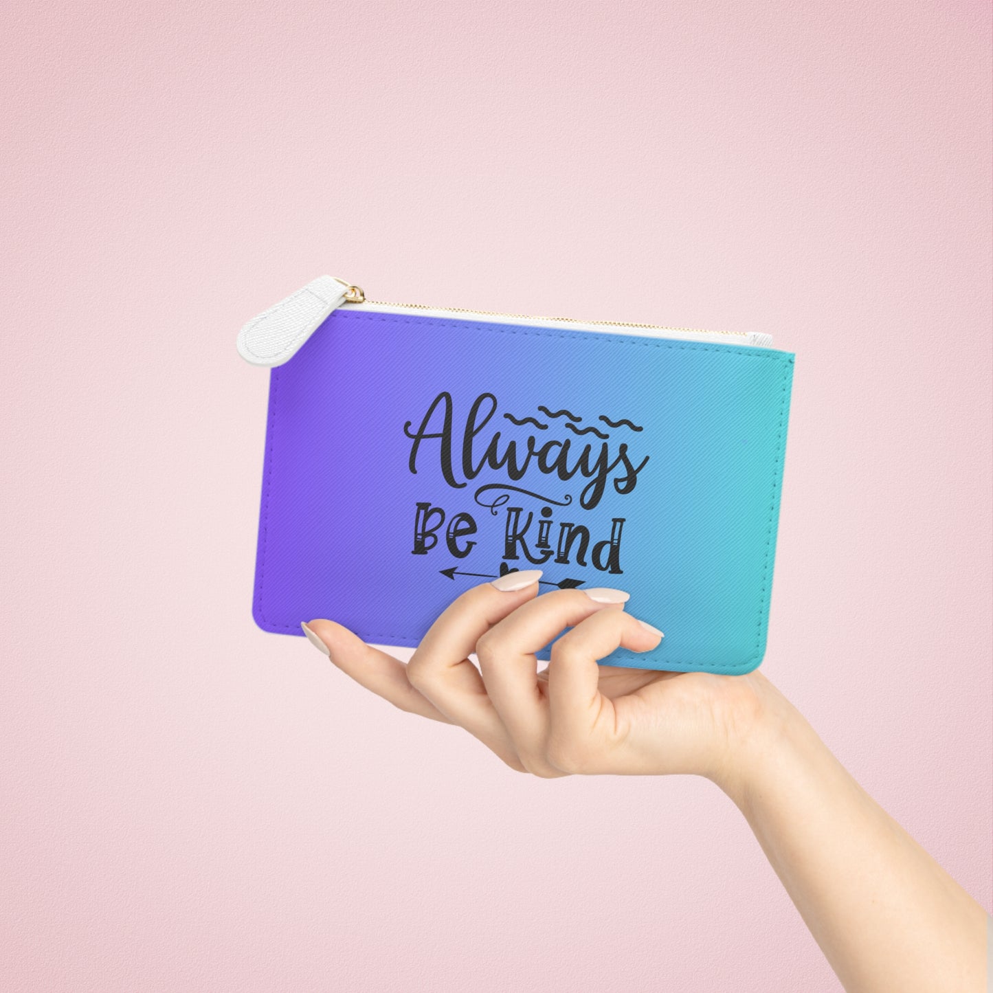 Positivity Pouch - Mini Clutch Bag with Motivational Quotes