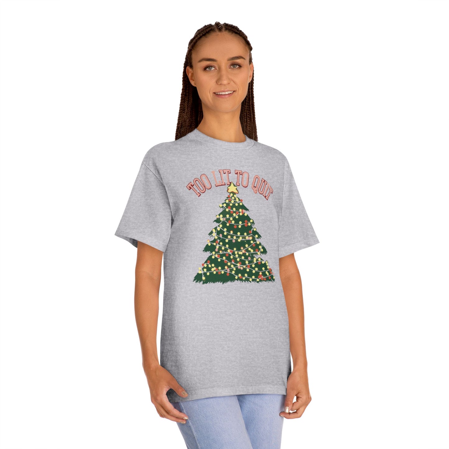 Too Lit To Quit Christmas Unisex Classic Tee