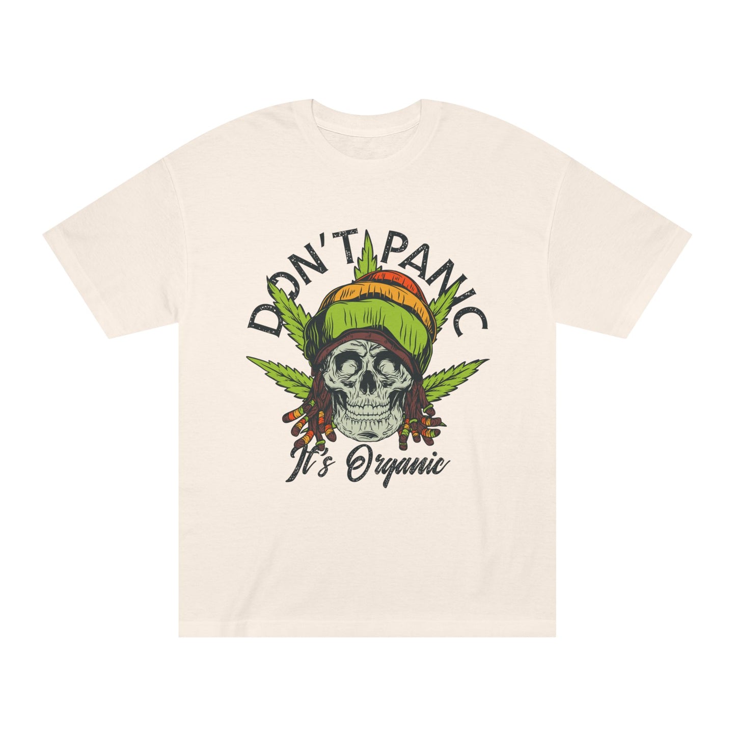 Don't Panic Organic Skeleton Unisex Classic Tee - Stylish & Fun Graphic T-Shirt