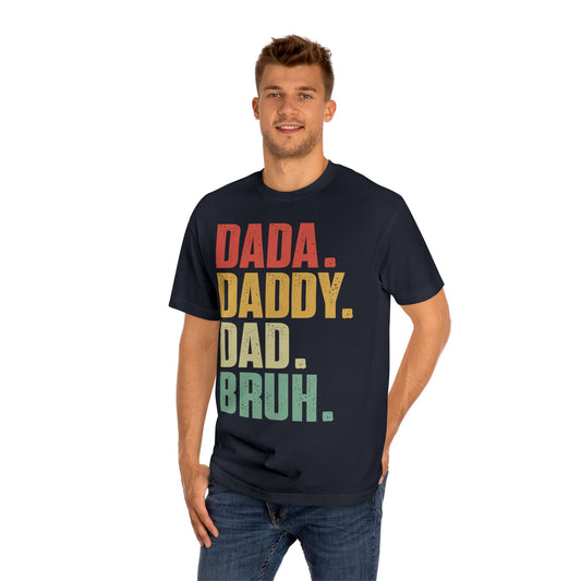 Funny Dada Daddy Dad Bruh Tee for Fathers Day & Everyday Wear