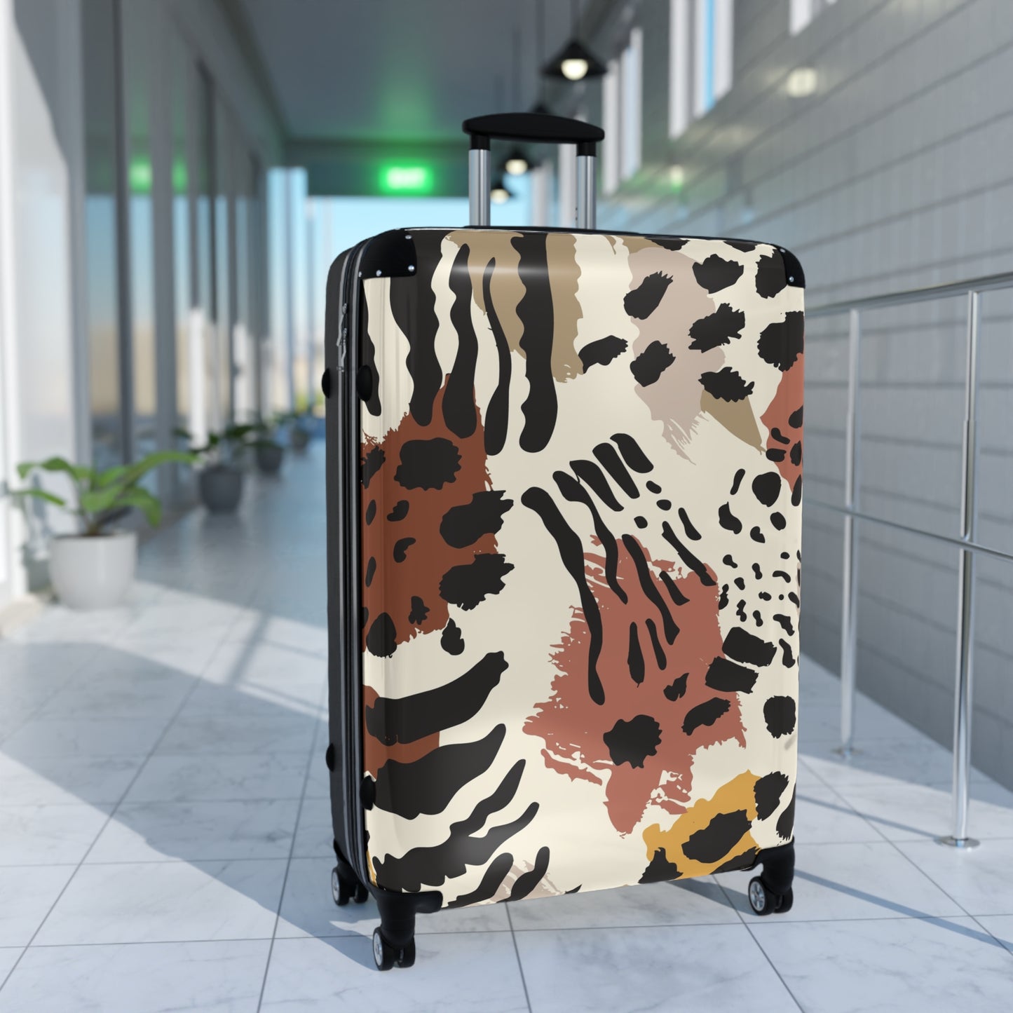 Trendy Animal Print Suitcase - Stylish Travel Luggage for Adventurers