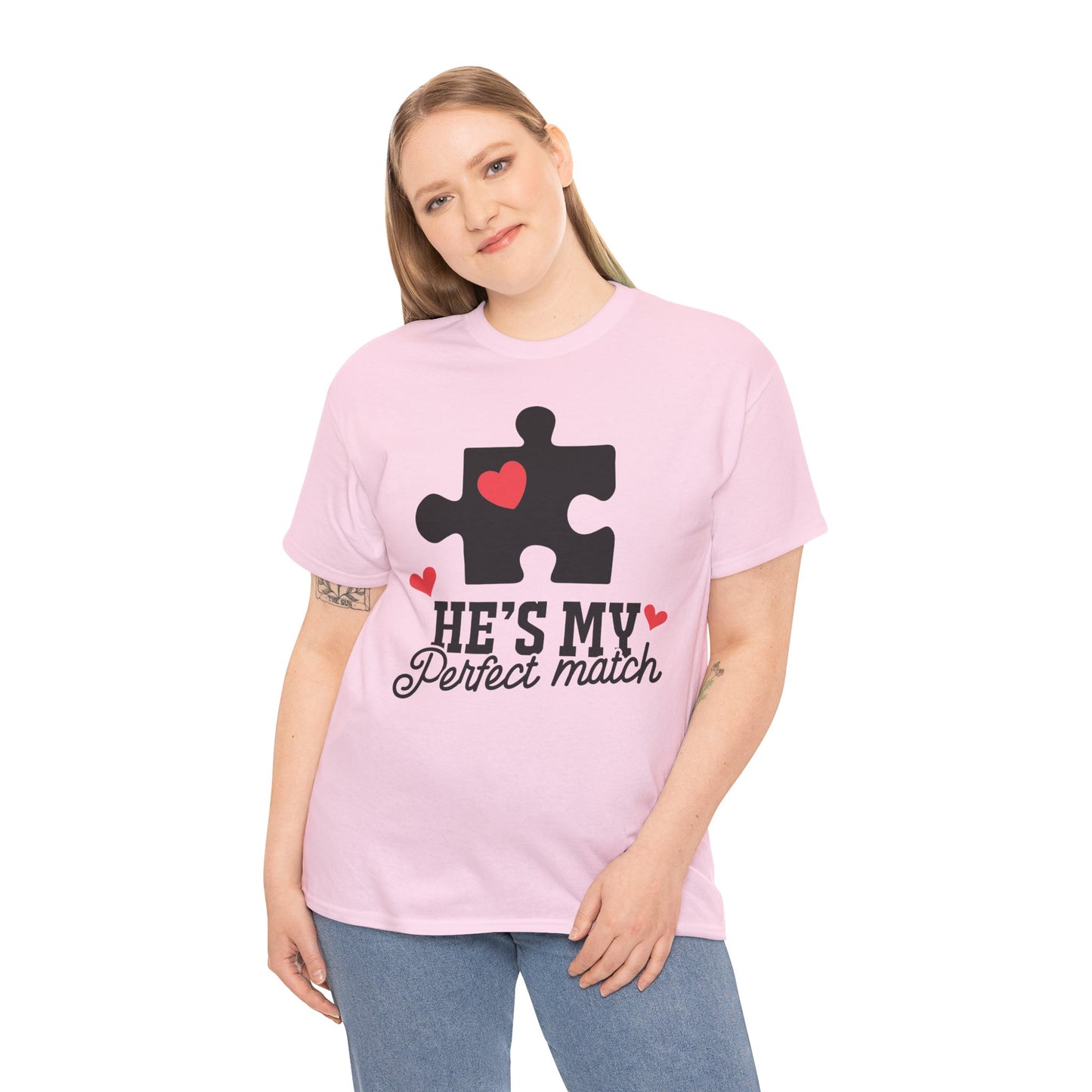 He's My Perfect Match Matching Valentines Day Shirt